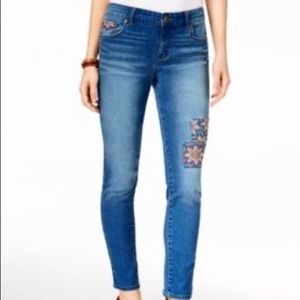 Style Co Embroidered Skinny Jeans Sunnyvale